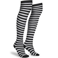 Skeleteen Jester Costume Socks with Stripes is the ideal heavy knitted socks for the winter or costumes. These stripe socks are ideal for many costumes including an elf costume for Christmas, a wicked witch costume from Oz, a cat costume, a mad punk witches costume, an Elizabeth costume, a pirate costume, a referee costume, a nerd costume, a geek costume, a mime artist costume, a joker costume, and many more. It can be used for a peppermint costume, a girls raggedy witch costume, a sailor costum Studded Clothes, Goth Socks, Stockings For Men, Reference Clothing, Geek Costume, Referee Costume, Men In Stockings, Fran Bow, Thigh High Tights