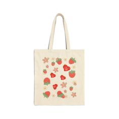 The PERFECT Farmers Market Bag / everyday bag 🍓 This 100% cotton bag comes in one size - 15" x 16"- perfect for everyday wear. While the canvas material will show off your designs in great colors, it's durable and will last for years. The bag features 20" handles (made from the same canvas), making it easy to carry even with a week's worth of shopping. 100% cotton canvas Heavy fabric (12 oz/yd² (406.9 g/m Sewn-in label Trendy Cotton Shoulder Bag, Trendy Red Canvas Bag, Red Casual Cotton Shoulder Bag, Casual Red Cotton Shoulder Bag, Everyday Cotton Bag With Adjustable Strap, Cotton Bag With Adjustable Strap For Everyday, Trendy Beige Cotton Bags, Cotton Tote Bag With Adjustable Strap, Trendy Cotton Tote Shoulder Bag