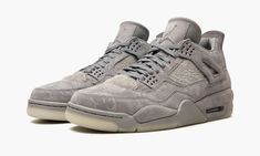 Air Jordan 4 Retro Kaws Sample "Kaws Sample" – WOWJAY Kaws X Jordan, Vapour Max Nike, Nike Air Jordan Shoes, Nike Sacai, Jordan 9 Retro, Unique Sneakers, Grey Color Scheme, Jordan 8, Womens Air Jordans