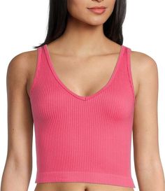 From Free People, this brami features:soft ribbed knit fabrication v-necklinesleeveless pull-on constructionrayon/nylon/spandexhand wash Imported. Stretch Ribbed V-neck Tank Top, Fitted Ribbed V-neck Tank Top, Seamless Stretch V-neck Camisole, Trendy V-neck Tank Top, Sleeveless Seamless Camisole For Spring, Seamless Sleeveless Spring Camisole, Seamless Sleeveless Camisole For Spring, Ribbed V-neck Elastane Top, Trendy V-neck Tank Top For Loungewear