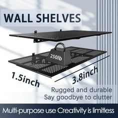 the wall shelvings are designed for use with any type of shelf or ceiling