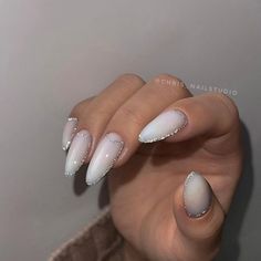 Shine Nails, Hot Nails, Bridal Nails, Elegant Nails, Chic Nails, Types Of Nails, Best Acrylic Nails, Nail Manicure