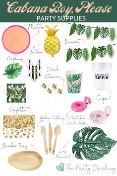 the ultimate guide to party supplies in california by please party supplies, including pineapples and