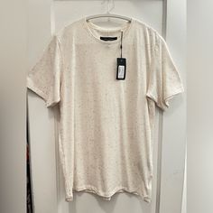 Size Small But Fits More Like A Medium. Please Check Measurements. Brand New Rag & Bone Ivory Nep Jersey T Shirt. Out Of Stock! Please Msg Me With Any Questions. Casual Cream Short Sleeve T-shirt, Off White Cotton Crew Neck Top, Off White Relaxed Fit Crew Neck Tops, Spring Off White Crew Neck Tops, Off White Cotton Short Sleeve T-shirt, Off White Cotton Tops For Everyday, Cream Graphic Tee With Crew Neck, Cream Relaxed Fit Top With Graphic Print, Cream Short Sleeve T-shirt For Summer