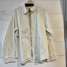 Aime Leon Dore Jacket White/Slightly Off White Perfect Condition No Trades! Offers Considered Leon Dore, Aime Leon Dore, Jean Jackets, Jean Coat, Jean Jacket, Color White, Jackets & Coats, Jackets For Women, Off White