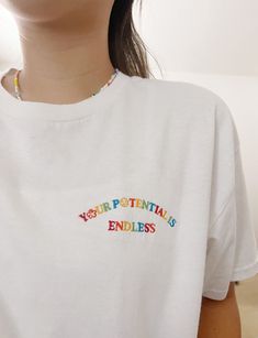 Our embroidered 'Don't Worry Be Happy' cotton tee is made with 100% cotton air-jet spun yarn for a sturdy and comfy fit. Features embroidered lettering detailing. Unisex Fit. We are a small business and all our items are made as ordered, so items can take around 2-7 business days to ship out our t-shirts - but we will try our best to make sure our packages get to their new homes as soon as possible! Thank you for understanding. Sizing Chart: Please reference our sizing chart pictured in the photos in order to get the best possible fit as our tees are made as ordered. To see our size chart, scroll through the listed photos and find the last picture. The measurements for each size is listed there as well. Unisex fit. ♢ We do not except returns unless items are damaged. This is due to our swe White Relaxed Fit T-shirt With Letter Embroidery, White Cotton T-shirt With Custom Embroidery, Casual Relaxed Fit T-shirt With Machine Embroidery, White Crew Neck T-shirt With Floral Embroidery, White Short Sleeve T-shirt With Embroidered Text, Casual T-shirt With Multicolor Embroidery And Logo, Cotton T-shirt With Machine Embroidery, Relaxed Fit, White Embroidered Relaxed Fit T-shirt, White Embroidered T-shirt With Relaxed Fit