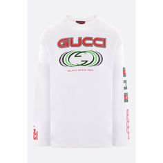 Oversize Cotton Long-sleeved T-shirt-GUCCI-JOHN JULIA Print Embroidery, Makeup Travel Case, Travel Makeup, Beauty Accessories, Travel Case, Cotton T Shirt, Accessories Design, Casual Wear, Long Sleeve Tshirt