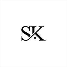 the sk logo is shown in black and white, as well as it appears to be on