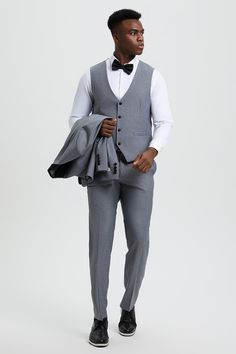 This one button tuxedo by Stacy Adams features a wide black satin shawl lapel, matching pants and vest. This comes in a hybrid fit (Sizes 34-44 = Slim Fit | Sizes 46+ = Modern Fit) Groom's Tuxedo With Notch Lapel And Single Button, Notch Lapel Single Button Tuxedo For Groom, Single Breasted Fitted Dress Pants For Business, Tailored Tuxedo With Notch Lapel For Groom, Tailored Notch Lapel Tuxedo For Groom, Groom's Tailored Single Breasted Tuxedo, Groom's Tailored Single-breasted Tuxedo, Groom's Single-breasted Tailored Tuxedo, Tailored Single Breasted Tuxedo For Groom