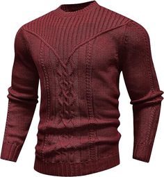 This men's cable knit sweater is an essential for your winter wardrobe. Crafted from a soft cotton blend, its unique cable knit and long sleeve design will keep you warm while staying comfortable. Featuring a tailored fit, it adds an element of style to any outfit. 95% Cotton,5% Linen Button closure Hand Wash Only 95% Cotton,5% Linen Brand Size Chest Shoulder XS 30 - 32 28 - 30 S 34 - 36 30 - 32 M 38 - 40 32 - 33 L 42 - 44 33 - 34 XL 46 - 48 36 - 38 2XL 48 - 50 40 - 42 3XL 50 - 52 44 - 48 Cotton Cable Knit Long Sleeve Sweater, Fitted Cable Knit Sweater For Cold Weather, Mens Cable Knit Sweater, Grey Cable Knit Sweater, Long Sleeve Design, Winter Knit Hats, Elements Of Style, Knit Long Sleeve, Cable Knit Sweater