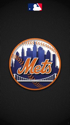 the new york mets logo is shown in this image