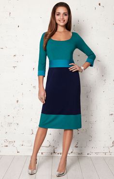 Fresh colour blocking in green, blue and teal make our shift dress superbly striking and contemporary. Worn by Kate Garraway Alie Street’s colour block shift dress demonstrates our love of rich colour palettes with a contrasting waistband to highlight and define the waist. The scoop neckline and fitted cut give a streamlined silhouette in soft premium viscose jersey with added stretch. An easy weekend party dress or business 9-5 work outfit. You choose. Details to love – Colour blocking, fitted Eid Mubark, 파티 드레스, Dresses Australia, British Summer, Color Block Dress, Weekend Party, Silver Pumps, Colour Blocking, Maternity Style