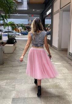 THE BEAUTIFUL BALLERINA PINK MIDI TULLE  SKIRT INSPIRED BY PRIMA BALLERINA'S. The Midi Ballerina Pink tulle skirt is mid-calf length, 29 inch/74 cm from the waist down. Wear it as a skirt...or as a dress! You are going to love this skirt. This length is our bestseller! It's double layered for extra volume & the bodice is made of stretchy crochet to enable a perfect fit. Our skirts are made of high quality tulle manufactured in the UK, in the same factory that made the wedding veil of Princess Diana. Our skirts come in 2 sizes: Small and Medium. Small fits sizes 2-8 US / 34-38 EUR Medium fits sizes 10-14 US / 40-46 EUR Thanks to our stretchy waistband our skirts are very comfortable to wear. All our tulle skirts have a special Flare Free coating. Heathcoat 1808 Flare Free® products provide Stretchy Crochet, Pink Tulle Skirt, Ballerina Tutu, Tulle Skirt Black, Ballerina Pink, Tulle Skirts, Tulle Midi Skirt, Tulle Tutu Skirt, Pink Ballerina