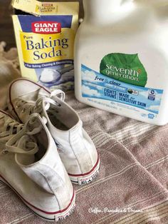 How to Clean Converse and Canvas Shoes - Coffee, Pancakes & Dreams How To Wash Converse, Clothes Washing Hacks