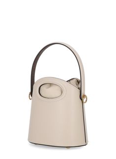 76% Cotton, 24% Polyester Details:, 100% Calfskin Inside:, 100% Lambskin Beige Leather Bucket Bag With Leather Lining, Beige Leather Bucket Bag With Lining, Beige Calf Leather Shoulder Bag With Handle Drop, Beige Calf Leather Bag With Handle Drop, Beige Calf Leather Evening Bag, Modern Beige Bucket Bag With Leather Lining, Cream Calf Leather Bag With Soft Leather, Soft Calf Leather Bag In Cream, Luxury Cream Leather Bucket Bag