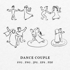 an image of people dancing in different poses