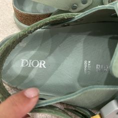 Birkenstock X Dior Clog Great Condition Box, Dust And Tags Sold Out Dior X Birkenstock, Christian Dior Clogs, Dior Shoes, Mule Clogs, Mules Shoes, Summer Sale, Summer Shoes, Birkenstock, Clogs