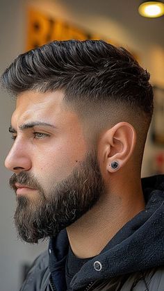 #haircuts #barber #barbershop #haircut #hair #barberlife #hairstyles #barbershopconnect #barbers #hairstyle #fade #hairstylist #haircolor #barberlove #menshair #barbering #barbergang #wahl #fades #barberworld #andis #beard #thebarberpost #barbersinctv #fashion #hairdresser #style #skinfade #sharpfade #mensfashion#haircut #hair #hairstyle #haircolor #hairstyles #barber #barbershop #hairstylist #barberlife #fade #balayage #hairdresser #barbershopconnect #style #fashion #beauty #barbers #hairgoals Hair Style With Beard Look, Man Hair And Beard Style, New Fade Haircuts, Haircut And Beard For Men, V Shape Beard Styles For Men, Mid Fade With Beard, Hairstyle With Beard For Men, Mid Fade Undercut Men