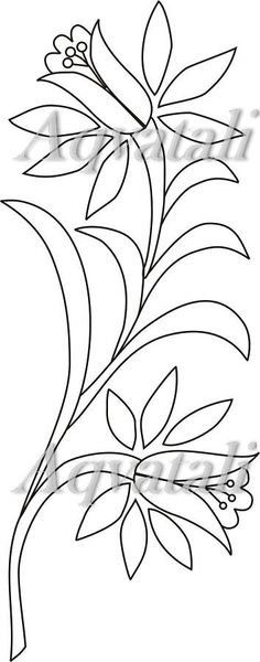 the outline of a flower on a white background