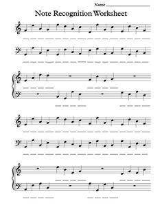 sheet music worksheet with notes and notations