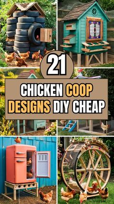 chicken coop designs diy cheap and easy to do in the backyard or garden with chickens