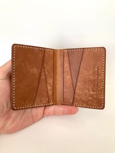 Leather Bifold Small Wallet Slim Bifold Vegetable Tanned Gift For Boyfriend or Girlfriend Personalised Wallet For Man Anniversary Gift by GeorgeZaridzeLeather on Etsy Wallet For Man, Mens Anniversary Gifts, Personalized Wallet, Gift For Boyfriend, Slim Wallet, Small Wallet, Handmade Leather, Wallet Men, Boyfriend Gifts