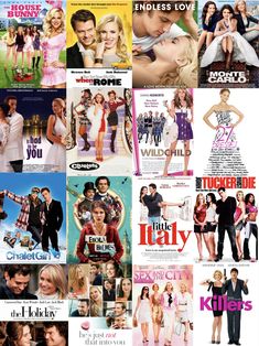 many different movie posters are shown in this collage, including one for the tv series