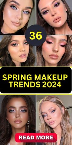 Latest Makeup Looks, Easy Spring Makeup, Beauty Trends Spring 2024, 2024 Prom Makeup, Make Up Trends Spring 2024, Modern Eyeshadow Looks, Makeup Spring 2024, Makeup Trends For 2024, Eyeshadow Trends 2024