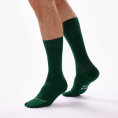 Two individual socks in dark green. Don't forget! If you lose one, you can always find the missing one! Product Details: Each and every sock we make is crafted for comfort and style. We weave our socks with 200 needles, the highest gauge used on socks. Due to the density of this weave, our socks are not only finer but also stronger than your average pair. Finally, our socks are all finished with a honeycomb welt, to give a more comfortable, flexible fit around the calf. Missing Socks, Water Footprint, Charity Water, Heels Patterns, Green Socks, Stronger Than You, The Missing, Combed Cotton, Honeycomb