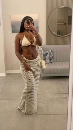 Vacation Fashion Tropical, Blue And White Vacation Outfits, Swimsuit Vacation Outfits, Summer Trip Outfits Black Women, Dominican Republic Outfits Summer, Resort Bathing Suits, Cabo Black Women, Swimsuit Fits Black Women, Swimsuits Outfits 2023