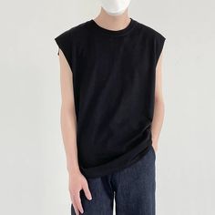 Wiaofellas - solid men's color tank tops loose Korean trend ins fashion summer male clothing black white sleeveless Tee tops 2Y8233 SIZE (Unit: CM) M Bust: 98CM Length: 65CM Shoulder: 46CM L Bust: 102CM Length: 66CM Shoulder: 48CM XL Bust: 106CM Length: 67CM Shoulder: 50CM XXL Bust: 110CM Length: 68CM Shoulder: 52CM product weight:191g L (1 inch = 2.54 cm, 1 cm = 0.39 inch)191 * NOTE: 1 , As different computers display colors differently, the color of the actual item may vary slightly from the a Solid Color Sleeveless Muscle Tee For Summer, Solid Color Summer Streetwear Tops, Summer Tank T-shirt, Summer Streetwear Tank Vest, Summer Vest Tank Top For Streetwear, Sleeveless Vest For Summer Streetwear, Sleeveless Tops For Summer Streetwear, Summer Streetwear Sleeveless Muscle Tee, Summer Streetwear Muscle Tee With Dropped Armholes