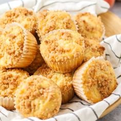 some muffins are sitting on a plate and ready to be eaten for breakfast