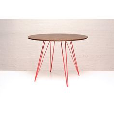 Williams Round Metal Base Dining Table Metal Base Dining Table, Dining Room Contemporary, Small Circle, Natural Walnut, Hairpin Legs, Dining Table Design, Wooden Tops, Modern Dining Table, Walnut Veneer