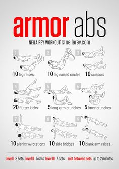 the arm workout poster shows how to do an arm - abs exercise for beginners