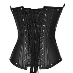 Crafted from Real Leather, the Under bust Lacemade Corset is a versatile option that can cater to multiple purposes, including tight-lacing, body shaping, and waist training. It is a valuable investment for those looking to achieve their desired figure or aesthetic, as well as an attractive look. This corset will set you apart from the crowd and make you the center of attention.This Leather Under Bust Corset provides significant lumbar, mid-line, and lower back support and may improve posture wh Pirate Corset, Leather Corset Top, Black Leather Corset, Under Bust Corset, Corset Looks, Cincher Corset, Lower Back Support, Waist Shapers, Steel Boned Corsets