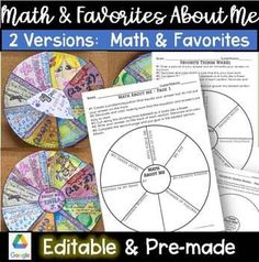 two versions of math and pre - made worksheets for students to practice fraction numbers