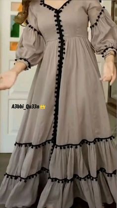 beautiful outfit Unique Fashion Outfits, Abaya Design, Long Frock Designs, Simple Frocks, Latest Dress Design, Modest Dresses Casual, Fancy Dresses Long, Dress Design Patterns, Long Frocks