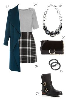 1/ wool coat // 2/ cropped sleeve sweater // 3/ plaid skirt // 4/ contra bib necklace // 5/ faye shoulder bag // 6/ black stacking rings // 7/ moto booties I started out trying to find a way to style this plaid skirt for a holiday party, and soon realized that I managed to … Plaid Skirt Outfit 90s, 90s Christmas Outfit, Black Plaid Skirt Outfit, Style Plaid Skirt, Grunge Style Outfits, 90s Fashion Party, Black Plaid Skirt, Plaid Skirt Outfit, Outstanding Outfits