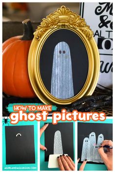 how to make ghost pictures for halloween