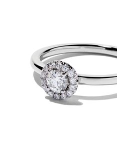 Shop De Beers Platinum My First De Beers Aura solitaire diamond ring with Express Delivery - FARFETCH Diamond Ring Silver, Solitaire Diamond Ring, Solitaire Diamond, Diamond Solitaire Rings, Fine Rings, Ring Silver, Luxury Retail, Diamond Solitaire, Pave Diamonds