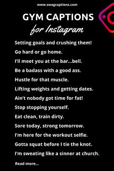 the gym caption for instagram