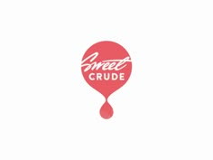 a red balloon with the word sweet crude on it's side and dripping blood