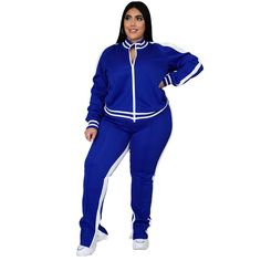 Women's Tracksuit Sweatsuit 2 Piece Athletic Winter Long Sleeve Thermal Warm Breathable Soft Fitness Running Jogging Sportswear Activewear Striped Black Yellow Light Green 2024 - $49.99 Women Sweatsuit, Aesthetic Outfits Plus Size, Casual Joggers