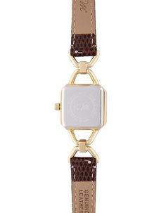 This luxurious watch has a clean and sophisticated look. The square watch dial features a minimalist design. If you look closely, the cut glass on the watch dial gives an added touch of style while the small watch face appears almost like a piece of jewelry. Wearing this piece will give you an eye-catching accessory that everyone will compliment. Ditch the big and bulky watches for this model which accentuates your elegance and femininity. Case color: Gold Case size: 22mm × 22mm Case thickness ( Classic Square Watch For Formal Occasions, Classic Square Watches For Formal Occasions, Classic Square Formal Watches, Square Metal Dial Watch For Everyday, Square Watch With Metal Dial For Everyday, Square Metal Dial Watches For Everyday, Minimalist Square Face Quartz Watch, Minimalist Square-faced Quartz Watch, Classic Square Analog Watch