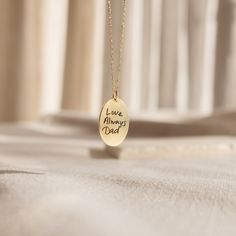 💝Gift-Worthy: Perfect for any occasion 💝 Our Oval Fingerprint Necklace is a touching way to honor the memory of those you love. The beautiful oval design will pair beautifully with anything as an everyday jewelry essential, and the personalized etching option gives you room for further customization! Material: High-Quality Solid 925 Sterling Silver Finish: Sterling Silver ∙ 18K Gold ∙ Rose Gold Dimensions: 1.0 inch SKU: MM-NM48A Personalized Oval Gold Necklaces, Personalized Gold Oval Necklace, Personalized Oval Gold Necklace, Engraved Oval Pendant Jewelry For Everyday, Minimalist Oval Pendant Necklaces For Mother's Day, Personalized Dainty Oval Jewelry, Minimalist Oval Pendant Necklace For Mother's Day, Personalized Oval Jewelry For Everyday Use, Dainty Personalized Oval Jewelry