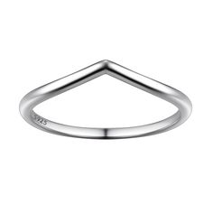 PRICES MAY VARY. STERLNG SILVER RINGS-- Exquisitely crafted in 925 sterling silver with stamp. High quality wishbone stackable rings, high polished, tarnish resistant, hypoallergenic, never fade. No harm to skin, comfort fit. RING DIMENSIONS --Band about 1.8mm wide, 1.1mm thick; available in us standard size 4 to 12. Simple v shaped chevron rings, nice weight, strong and durable, not out of shape. Very comfortable, very shiny, and very romantic. WISHBONE RING-- Wishbone is synonymous with luck, Wedding Bands For Women Simple Silver, Chevron Rings, V Shaped Wedding Band, Shaped Wedding Band, Chevron Wedding Band, Chevron Wedding, Wishbone Ring, Antique Wedding Rings, Chevron Ring