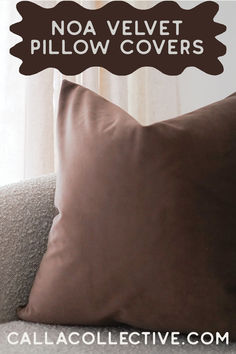 brown velvet pillow, coffee brown, brown home aesthetic, dark neutrals, washable pillow covers, waterproof pillows, velvet accent pillows, luxury home accents, bedroom ideas, living room ideas, glam home style, modern home style, calla collective Brown Home Decor, Match Colors, Brown Velvet, Velvet Pillow, Velvet Pillow Covers, Coffee Brown, Velvet Pillows, Mix And Match, Velvet Fabric