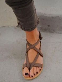 Buy More, SAVE More!

Color : Black Blue Brown

Size : 35-43

Occasion : Beach/Casual

Season : Summer

Style : Flat Heel Casual Ankle-high Sandals With Cushioned Footbed, Casual Brown Ankle-high Sandals, Mode Shoes, روتين العناية بالبشرة, Bohol, Strap Sandals Women, Crazy Shoes, Shoe Obsession, Looks Style