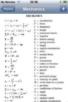 an iphone screen showing the mechanics and mechanics symbols for mechanicals, which are highlighted in this screenshot