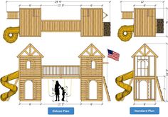 the plans for a wooden play set